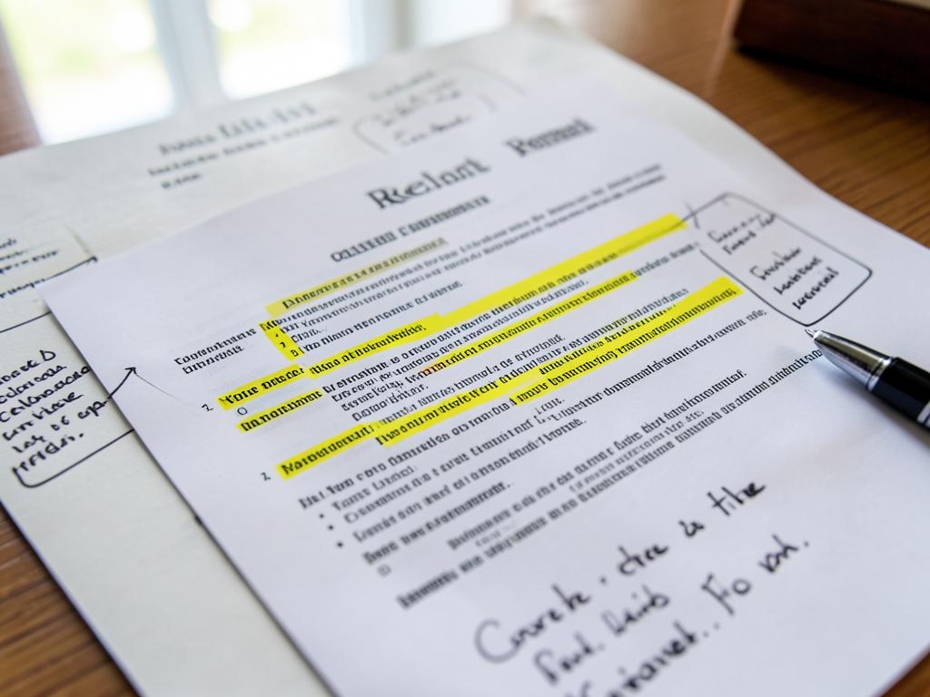 Marked-up contract notes
