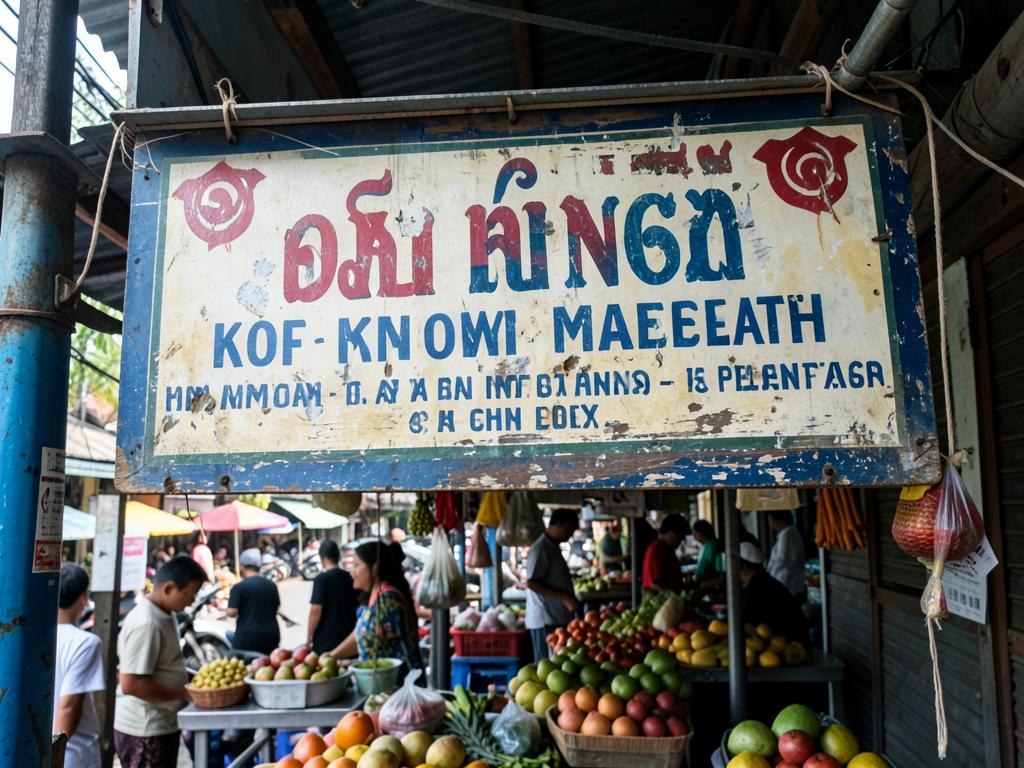 The brief: the old hand-painted sign
