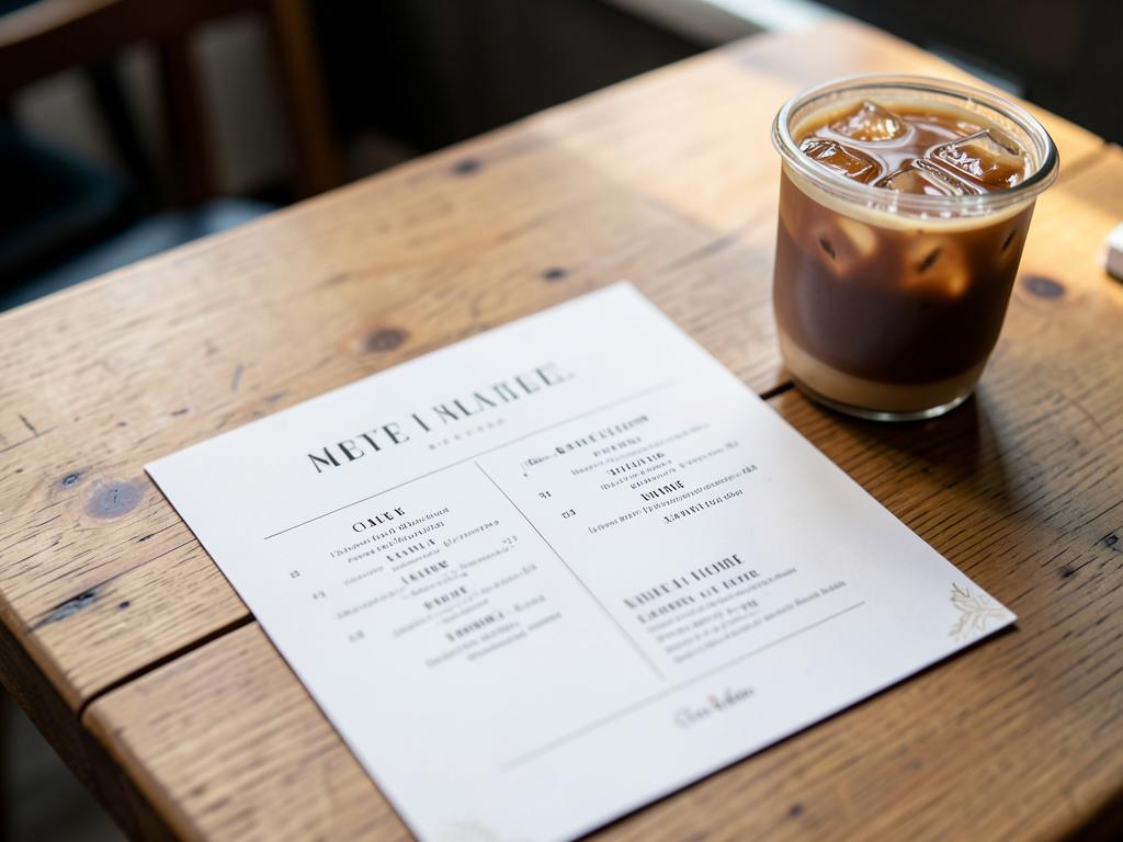 Café menu design, 3-day deadline